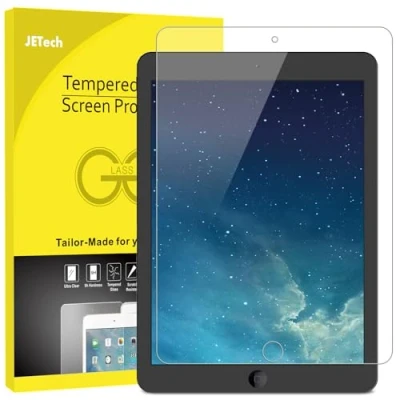 Image of JETech Screen Protector for iPad (9.7 Inch, 2018/2017 Model, 6th/5th Generation), Air 1, 2, Pro 9.7 Tempered Glass Film, 1 Pack
