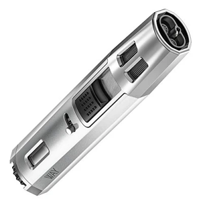 Image of VVAY Zinc Alloy 2 Jet Flame Windproof Cigar Lighter, Adjustable Torch Fire Ignition, Long Reach, Gas Butane Refillable, Multifunctional, Sold without