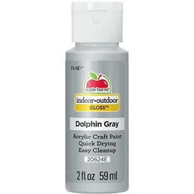 Image of Apple Barrel Acrylic Paint, Grey, 2oz