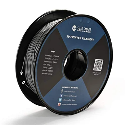 Image of SainSmart Flexible TPU 3D Printing Filament, 1.75 mm, 0.8 kg, Dimensional Accuracy +/ 0.05 Silvery