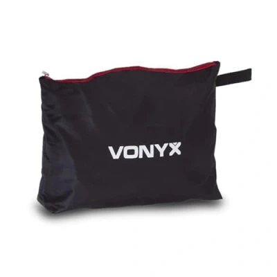 Image of VONYX DB4 DJ Booth Facade Replacement Lycra Screen Set with Hook and Loop 4x Black Covers