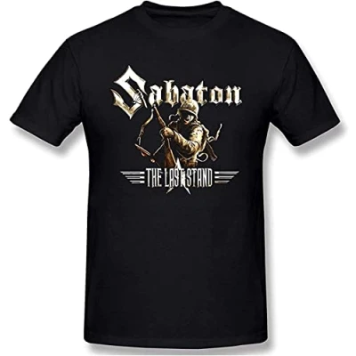 Image of Men&#039;s Sabaton Short Sleeve T Shirt Adult Tee Shirts S Black XXL