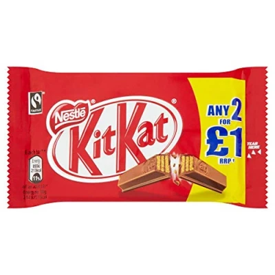 Image of Kit Kat 4 Finger Milk Chocolate Bar Pack of 24 x 41.5G