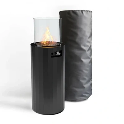 Image of Planika BINO Outdoor Gas Fireplace Portable Garden and Patio Heater Propane with Cover