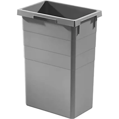 Image of Hailo Waste bin, lightgrey, 37.8 x 26.1 52 cm