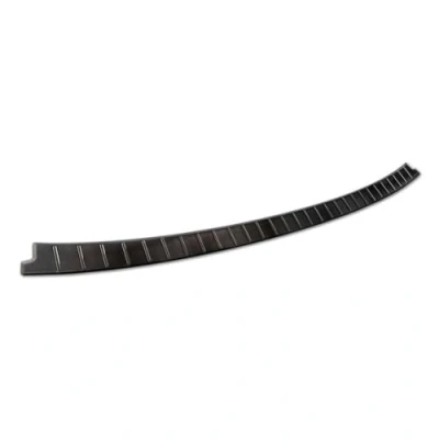 Image of Avisa Black Stainless Steel Rear bumper protector compatible with Dacia Jogger 2022 &#039;Ribs&#039;