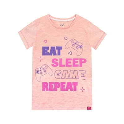 Image of Harry Bear Girls T Shirt Gamer Pink 7 8 Years