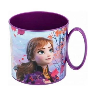 Image of Kids Character Cute Mini Mug 265ML Drinking Re Usable Plastic Cup Microwave Safe (Frozen 2)