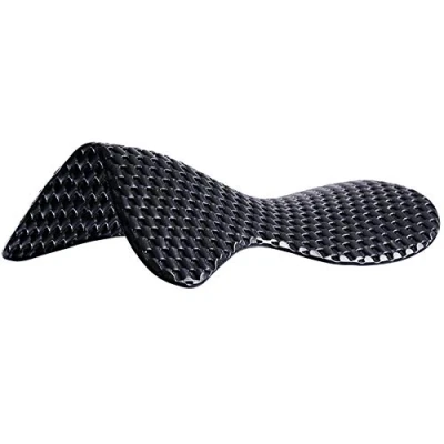 Image of Acavallo Air Release Shock Absorbing Non Slip Shaped Gel Pad Horse Black