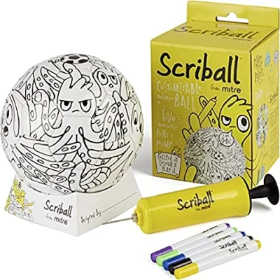 Image of Mitre Scriball Ooodles Customizable Mini Football For All Occasions, Oobil, One Size