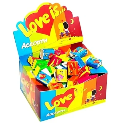 Image of Love Is Chewing Gum Assorti Box of 100