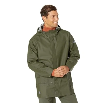 Image of Helly Hansen Workwear Men&#039;s Mandal Waterproof Jacket, Light Green, L