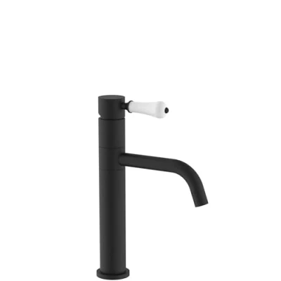 Image of REA Black Bathroom Sink tap Serra Low B1141