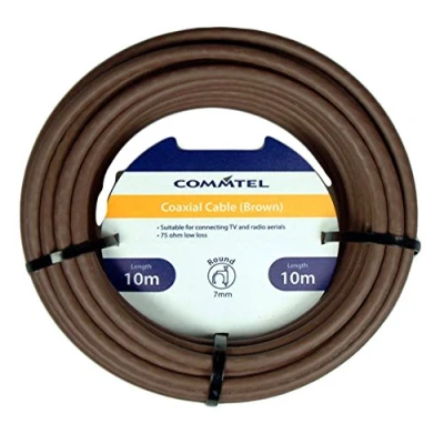 Image of Commtel Coax Cable Brown 10m