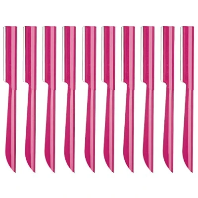 Image of Eyebrow Trimmer, Completely Stainless Steel Razor Shaper for Men and Women, Grooming Shavers(10 pcs/box)