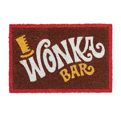 Image of Grupo Erik Willy Wonka Door Mat 15.7 x 23.6 inches 40 60 cm Coconut Coir Eco Friendly 100% Indoor &amp; Outdoor The Chocolate Factory