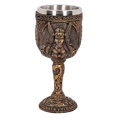 Image of Nemesis Now D4720P9 Valkyrie Goblet 17cm, Resin w. Stainless Steel