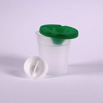 Image of Translucent Plastic Non Spill Paint and Water Pot with Lid Stopper by BCreative ®