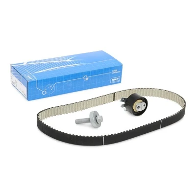 Image of 130286028R, 130288653R, 130705625R, 130708047R, 130708546R Timing belt kit SKF VKMA 06136 119 with rounded tooth profile RENAULT: Captur, Clio 4