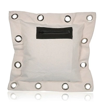 Image of HYFAN Canvas Wall Bag for Wing Chun Kung Fu Boxing Training Punch Striking Sand (White)