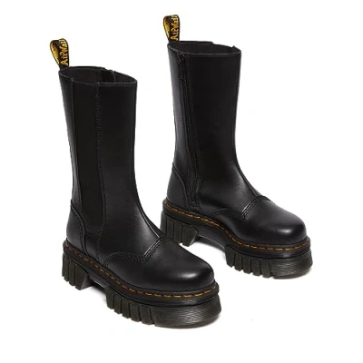 Image of Dr. Martens Audrick Chelsea TALL Platform ankle boots, Women&#039;s, Size: 3, Black lux Leather