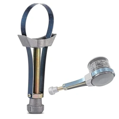 Image of Oil Filter Removal Strap Wrench, Adjustable Tool Wrench for Oil, Car, Truck, 60mm to 120mm HNH