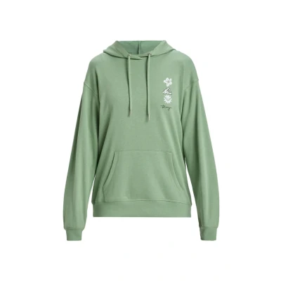 Image of Roxy Fleece sweater SURF STOKED HOODIE TERRY ART Young Womens Green XL
