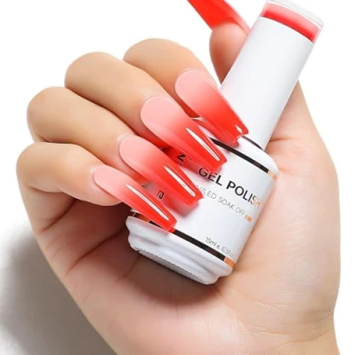 Image of Nicedeco Hema free Color Changing Gel Nail Polish, UV/LED Soak Off Temperature Change Polish Art Manicure Pedicure, Salon &amp; Home Use Long Lasting Easy to Apply 15ML 005