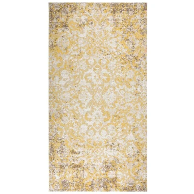 Image of vidaXL Outdoor Rug Flatweave 80x150 cm Yellow