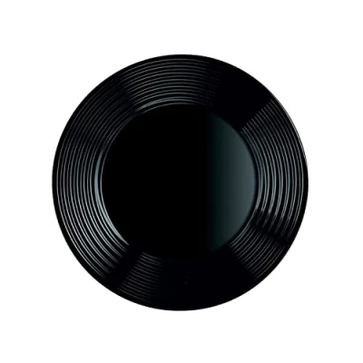 Image of Arcoroc ARC Harena L7613 Flat Plate 19 cm Opal Glass Black