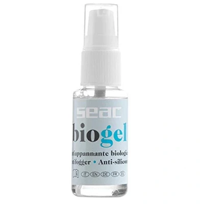 Image of SEAC Unisex Biogel Antifog for Dive Masks Snorkelling and Goggles 100 Percent Organic, Transparent, 30 ml UK