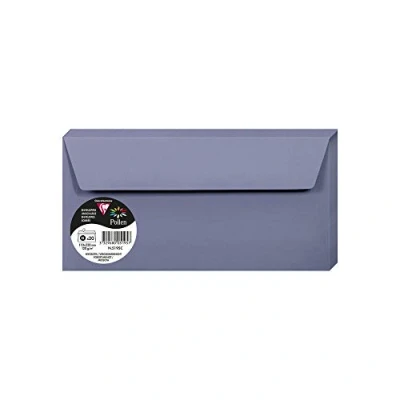 Image of Clairefontaine Ref 5195C Pollen Adhesive Envelopes (Pack of 20) DL Sized, 120gsm Paper, Printer Compatible, Acid Free, Strip for Easy Seal Forget me Not Blue