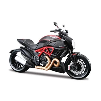 Image of Maistro M39196 Maisto DUCATI DIAVEL CARBON Motorbike Build it Yourself Die Cast Model Kit 1:12 Scale, Assorted Colours