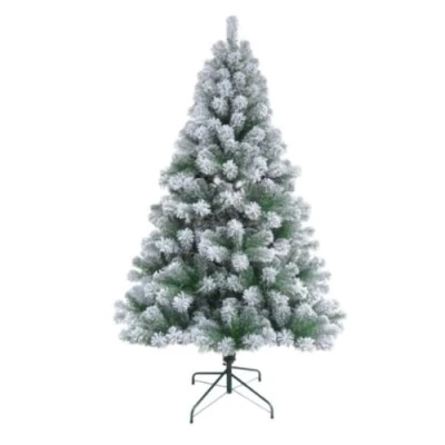 Image of Marco Paul 6FT Snow Flocked Christmas Tree Premium Artificial Spruce with White Heavy Flocking Lightweight and Easy to Assemble Stand Large Luxury