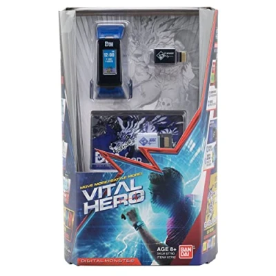 Image of Bandai Namco Digimon Vital Hero Interactive Fitness Tracker/ Digital Watch/ Virtual Pet (Blue)