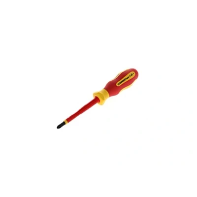 Image of GEDORE VDE Screwdriver Pozidrive PZ2, 1000 V insulated, Length 210 mm, Tool, R39300219, Steel