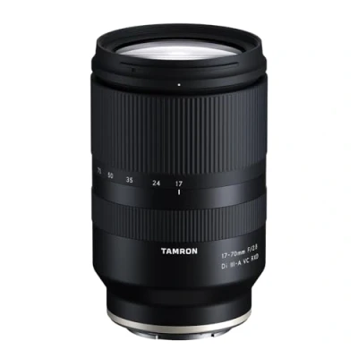 Image of TAMRON 17 70mm F/2.8 Di III A VC RXD zoom lens for APS C mirrorless system cameras Sony E mount