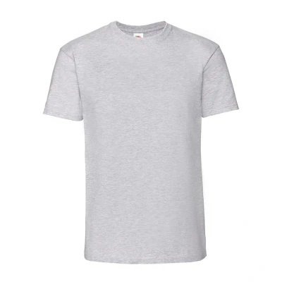 Image of Fruit of the Loom Mens Iconic Premium Ringspun Cotton T Shirt (Heather Grey) Size Large