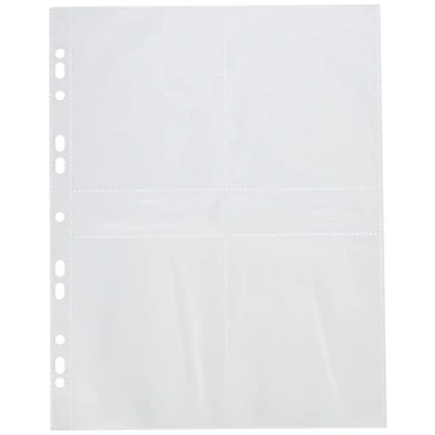 Image of VELOFLEX 5347100 Photo Sleeves DIN A4, Pockets, Collector&#039;s for Size 9 x 13 cm High, Pack of 5