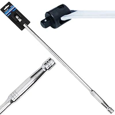 Image of NTI 24&#039;&#039; BlueSpot Power Bar 1/2&#039;&#039; Drive 610mm Strong Extra Long Arm Wheel Wrench Steel Grip Socket DIY Extension CRV Knuckle Hand Tools UK Free P&amp;P, Silver
