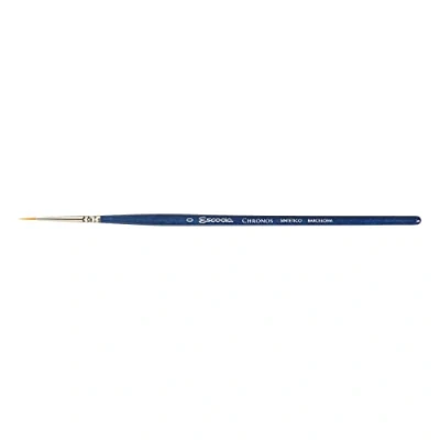 Image of Escoda : Chronos Synthetic / Sable Mix Acrylic and Watercolour Brush Short Handled Round Size 0