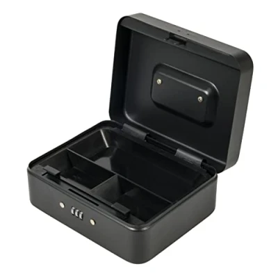 Image of Silverline 3 Digit Combination Cash &amp; Valuables Safe Box 200 x 160 90mm