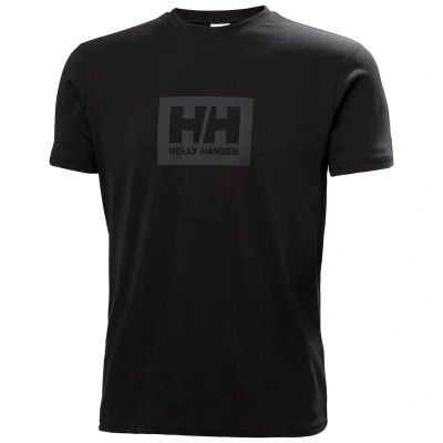 Image of Helly Hansen Hh Box Black T Shirts for Male Size Extra Large