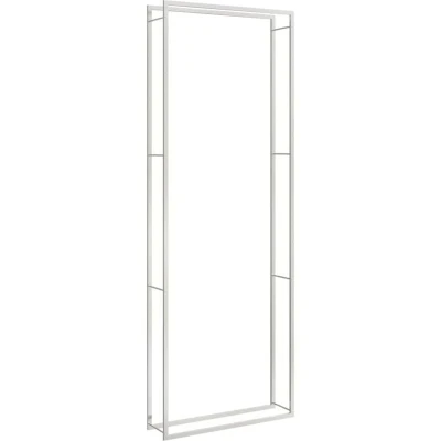 Image of vidaXL Firewood Rack 110x28x312 cm Stainless Steel