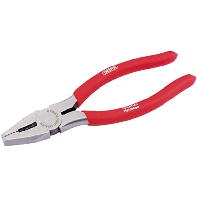 Image of Draper Combination Pliers with PVC Dipped Handles, 160mm