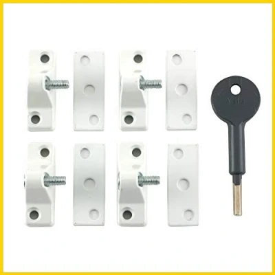 Image of Yale Locks 8K118 Economy Window Lock White Finish Pack 4 Visi