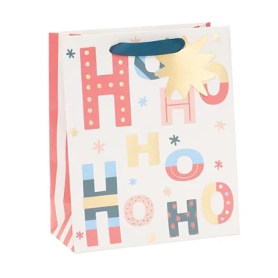 Image of Christmas Ho Medium Gift Bag Festive Xmas Wrap Gifting Accessory 753125