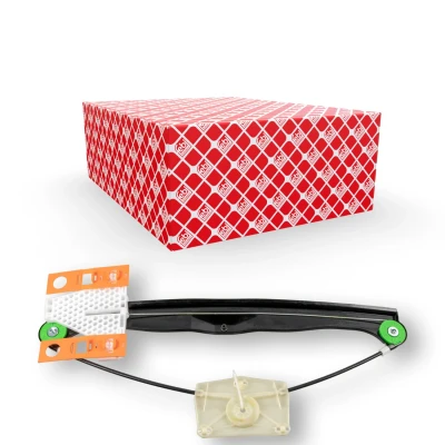 Image of 8P4839462, 8P4839462A, 8P4839462B Window regulator FEBI BILSTEIN 180215 Right Rear electric without motor AUDI: A3 Sportback, Hatchback