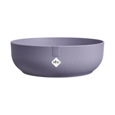 Image of elho Jazz Bowl 28 Plant Pot Indoor 100% Recycled Plastic Ø 27.5 x H 9.0 cm Purple/Lavender Lilac