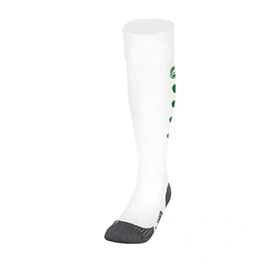 Image of JAKO Unisex&#039;s Roma Socks, white/sport green, (43 46)